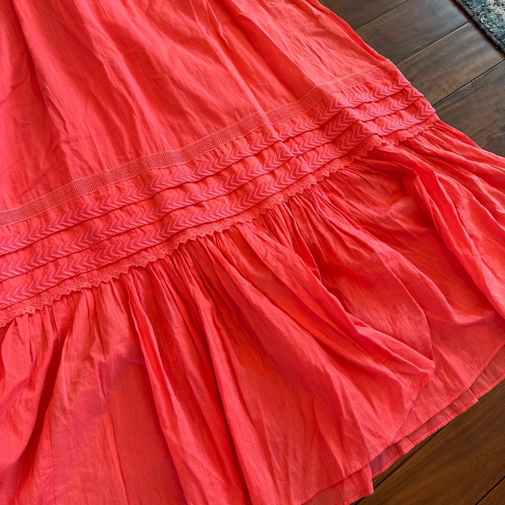 Ramy Brook Lulu Maxi Dress Coral Pink Size 10 - Picture 2 of 5